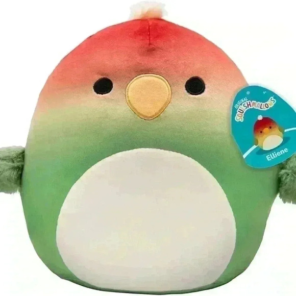 Squishmallow Elliene the Parrot 8” plush BNWT - Picture 1 of 4